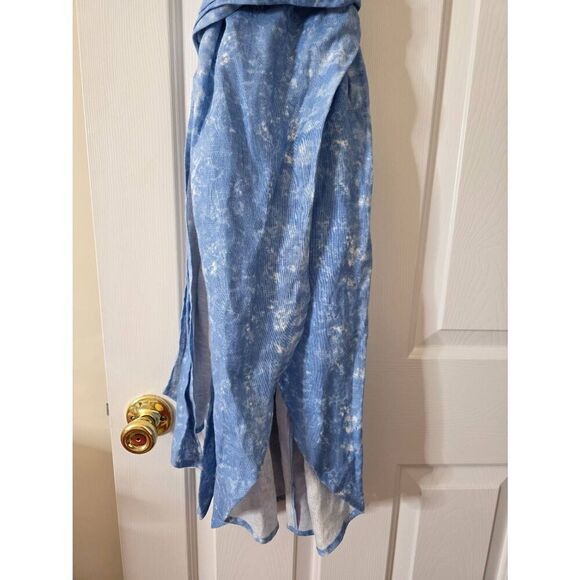 Reformation Court Linen Wrap Dress Sz XS NWOT - Picture 5 of 13